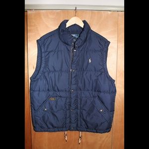 Navy Polo Puff Vest